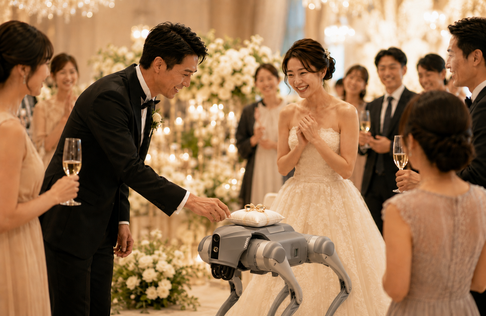 結婚式・パーティー演出でのロボット活用